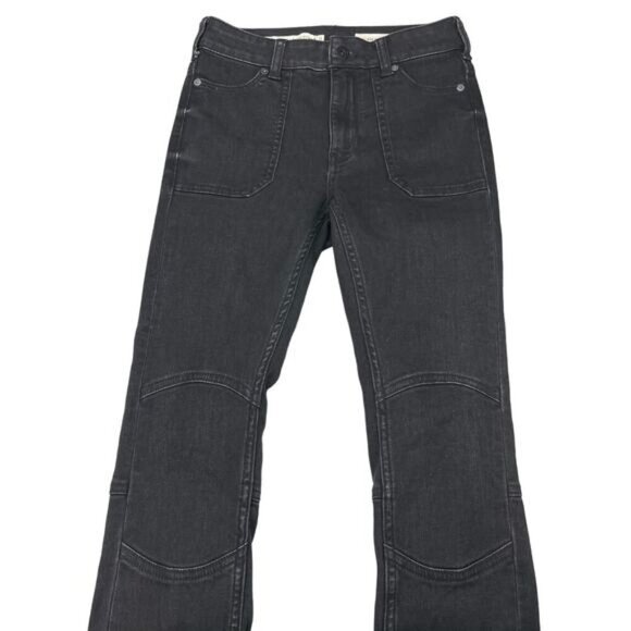 PILCRO AND THE LETTERPRESS Anthropologie High-Rise Ankle Zip Denim Legging Sz 25 - Picture 5 of 9